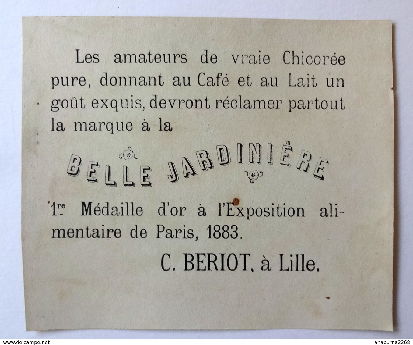 CHROMO LITHOGRAPHIE GRAND FORMAT......PETIT GARÇON  A LA PLAGE.....PUB / A LA BELLE JARDINIÈRE - Autres & Non Classés