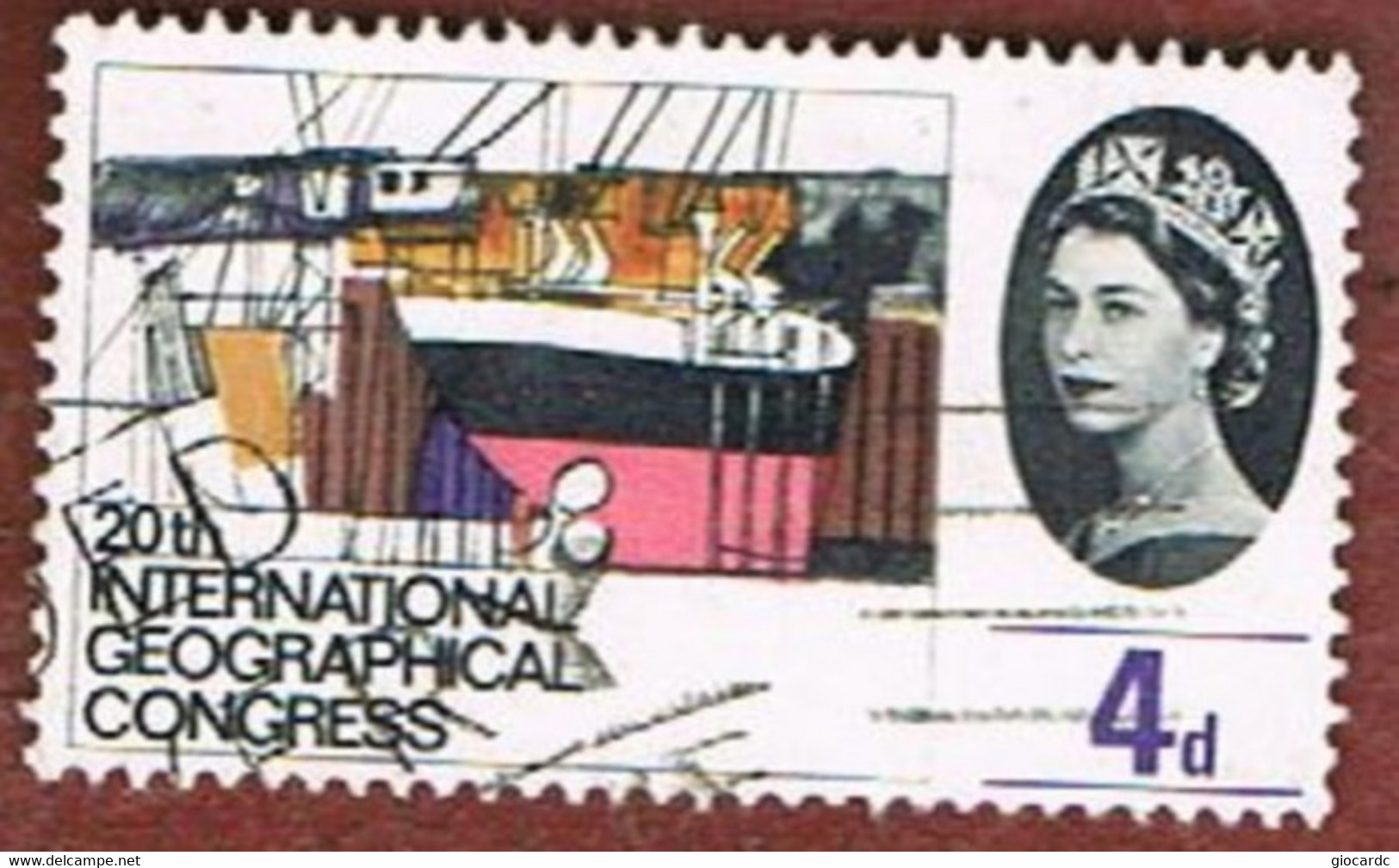 GRAN BRETAGNA (UNITED KINGDOM) -  SG 651.652  -  1964  INTERNATIONAL  GEOGRAPHICAL CONGRESS    - USED° - Usati