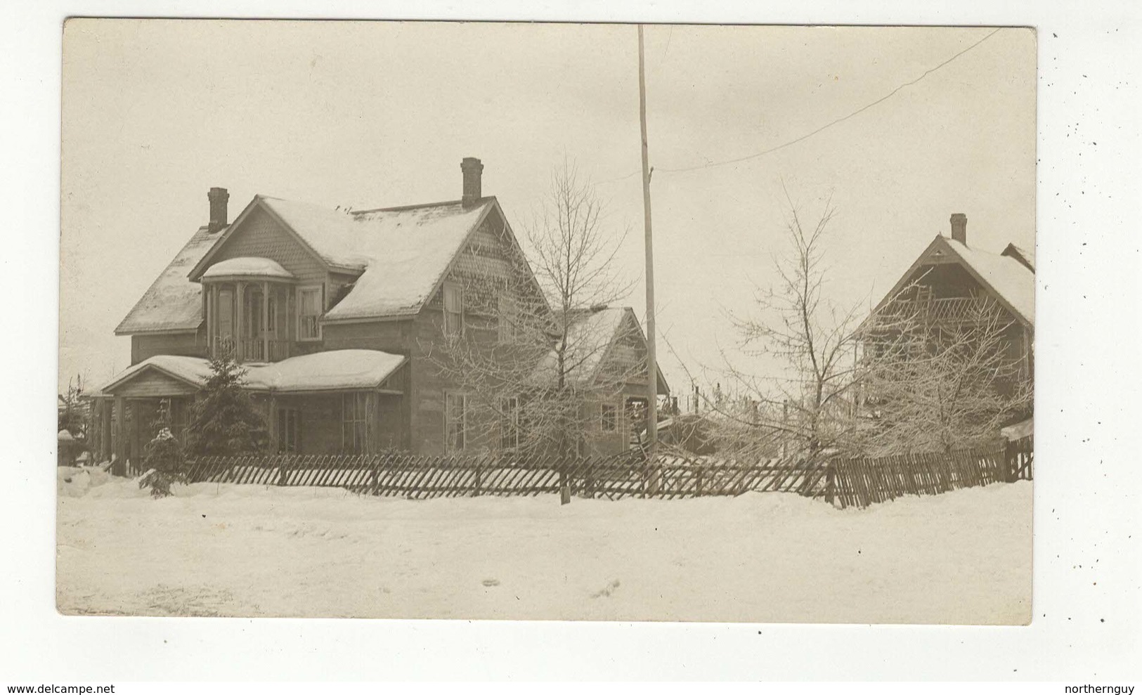 NAIRN CENTRE, Ontario, Canada, Large "Decker" House, 1915  RPPC, Sudbury County - Autres & Non Classés