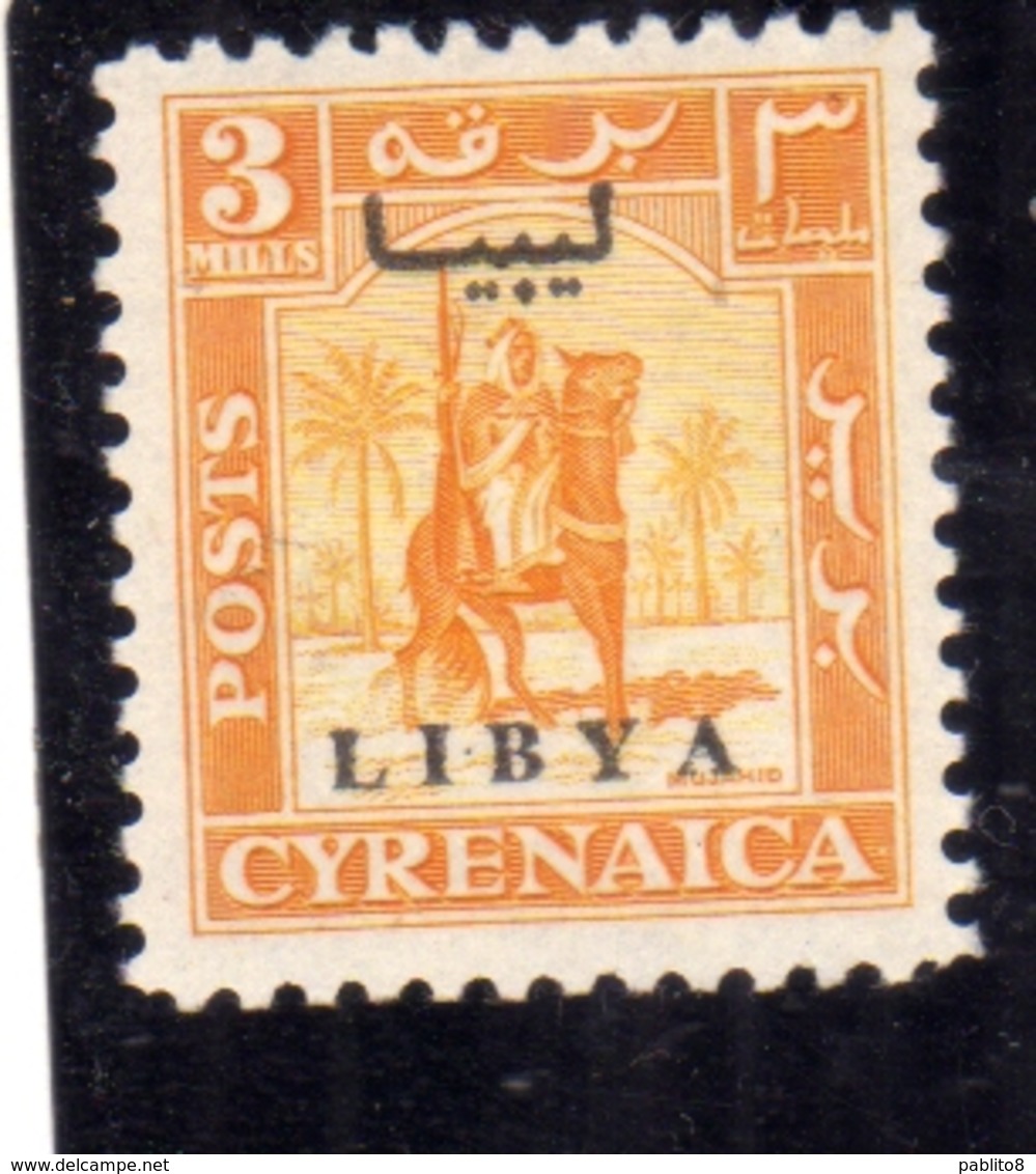 LIBIA LIBYA 1951 REGNO INDIPENDENTE EMISSIONE PER LA CIRENAICA CYRENAICA 3m MNH - Libia