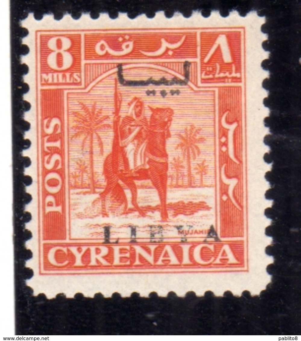 LIBIA LIBYA 1951 REGNO INDIPENDENTE EMISSIONE PER LA CIRENAICA CYRENAICA 8m MNH - Libia