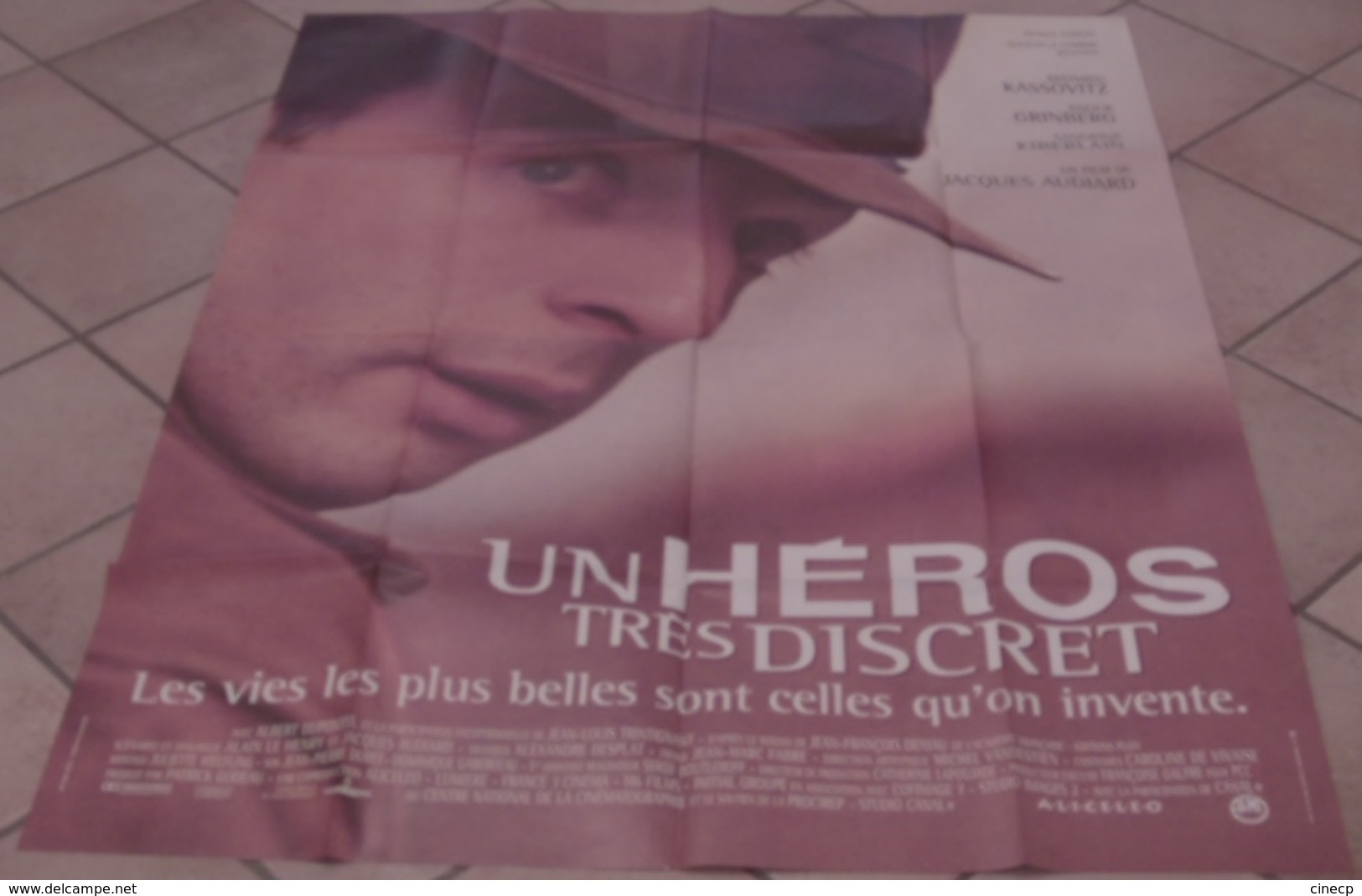 AFFICHE CINEMA ORIGINALE FILM UN HEROS TRES DISCRET Jacques AUDIARD KASSOVITZ DUPONTEL KIBERLAIN 1996 - Affiches & Posters