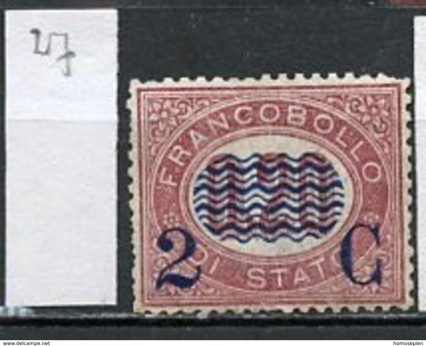 Italie - Italy - Italien 1878 Y&T N°27 - Michel N°29 * - 2cs0,20 Timbre De Service - Neufs