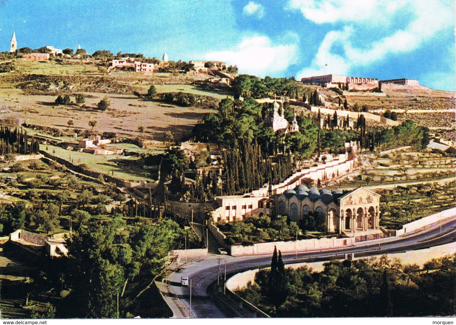 32324. Postal JERUSALEM (Jordania) 1964.  Iglesia De Getsemani. Monte De Los Olivos - Jordania
