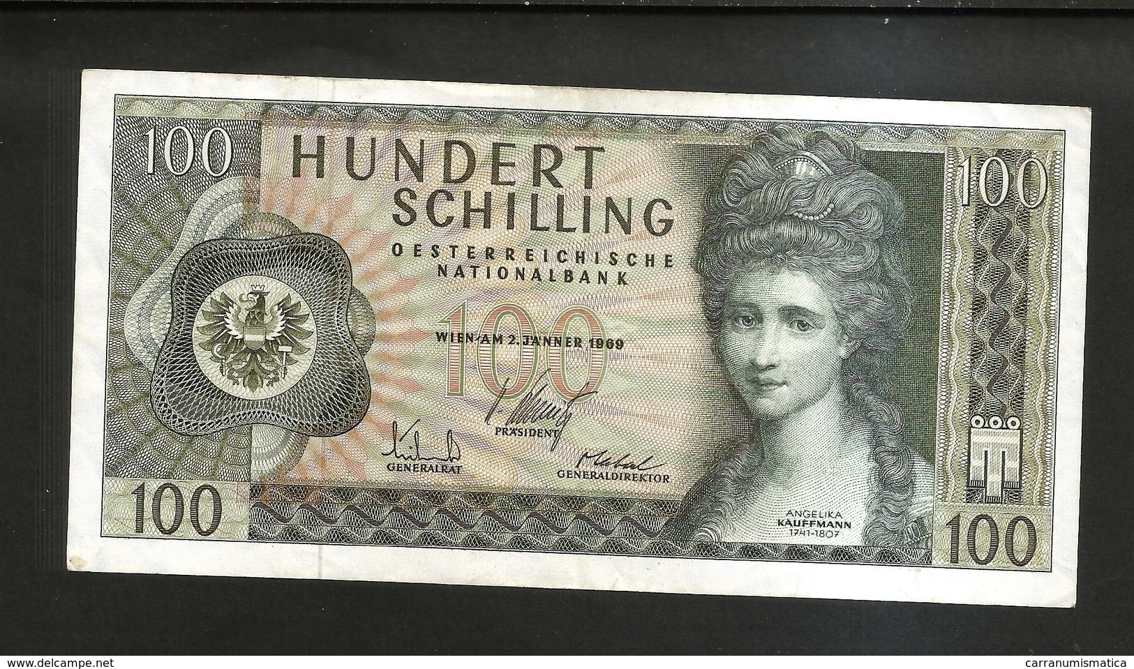 AUSTRIA / OESTERREICHISCHE NATIONALBANK - 100 SHILLING - (Wien 1969) A. Kauffmann - Austria