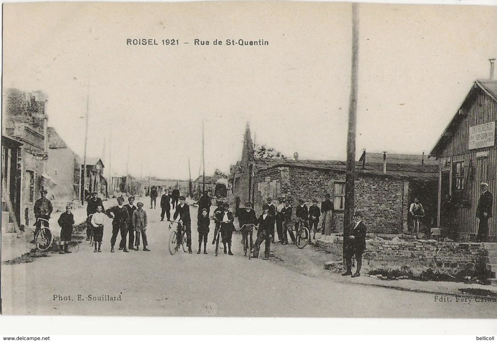 ROISEL 1921 - Rue De St-Quentin - Roisel