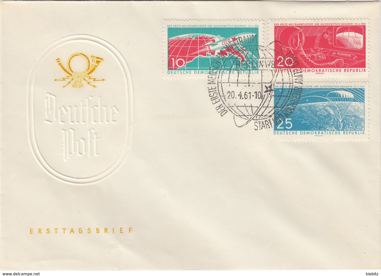 DDR 1961 - MiNr: 822-824  FDC - Europa