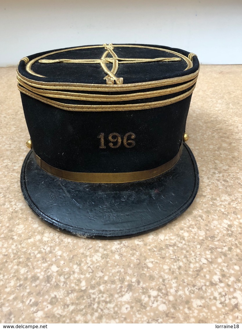 Képi Capitaine Du 196 Eme Régiment D’Artillerie - Headpieces, Headdresses