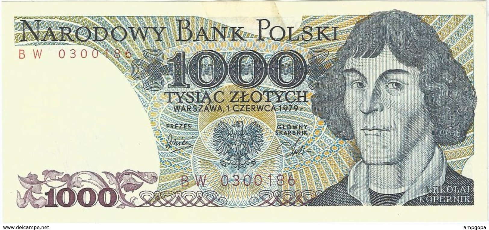 Polonia - Poland 1000 Zlotych 1-6-1979 Pk 146 B Ref 3 - Poland