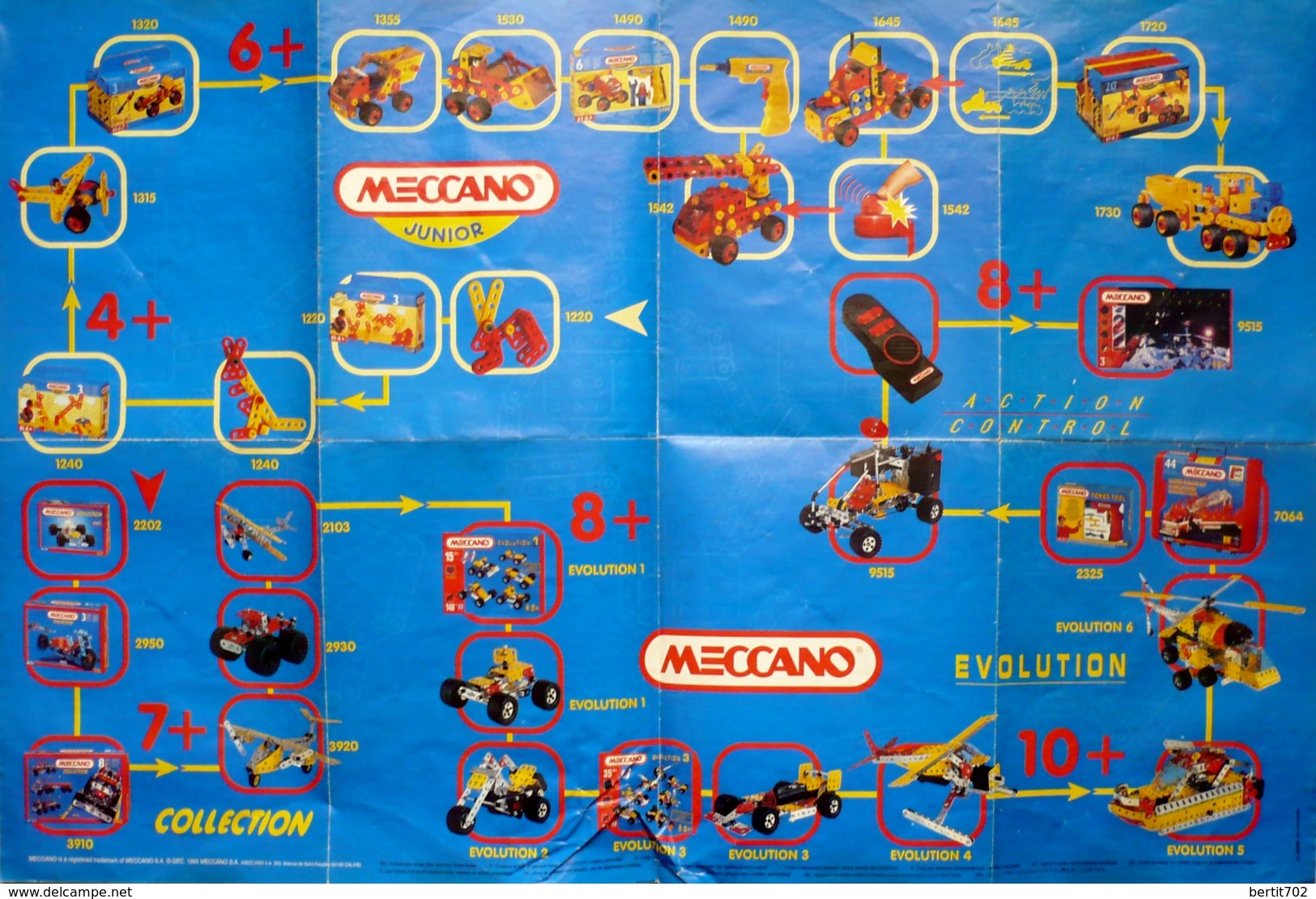 1 LOT COMPRENANT  2 MANUELS MECCANO ( Manque 1ère Et Dernière Pages ) + Divers Documents MECCANO - Voir Les Scans - Meccano