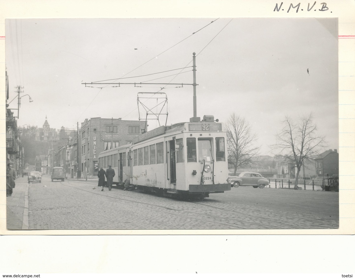 TRAM  VICINAL CHARLEROI  THUIN LIGNE 92    13.5 X 9 CM - Charleroi