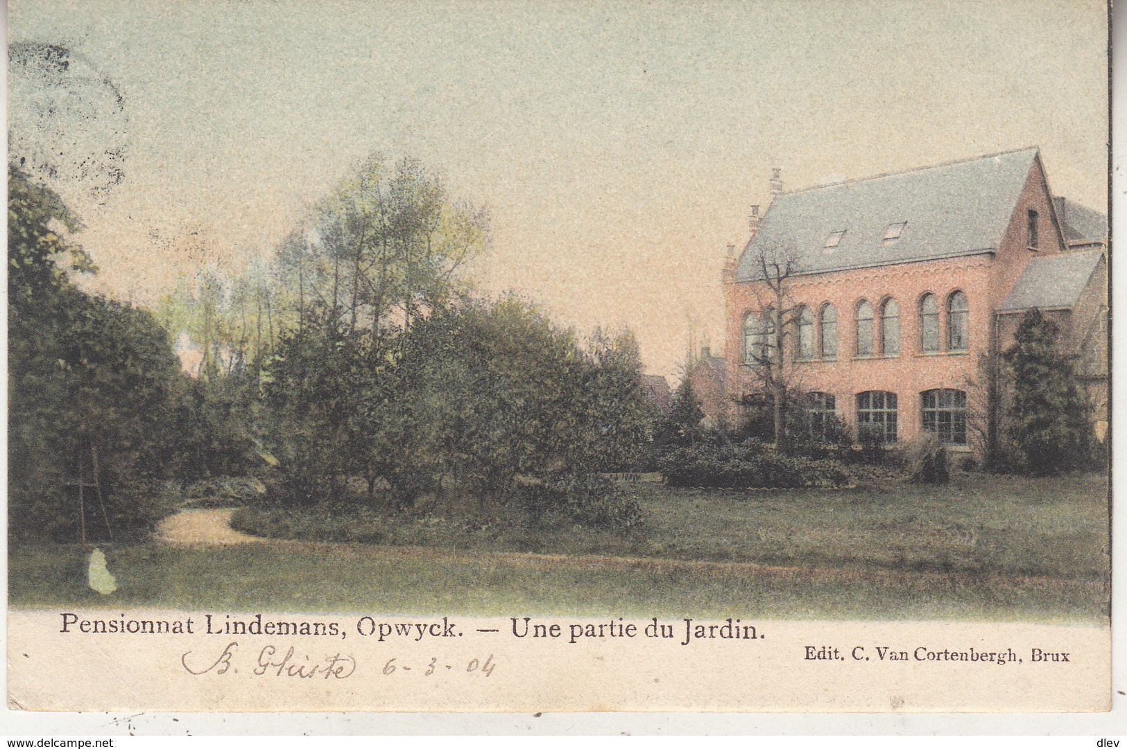 Pensionnaat Lindemans, Opwyck - Une Partie Du Jardin - 1904 - Uitg. C. Van Cortenbergh, Brussel - Opwijk