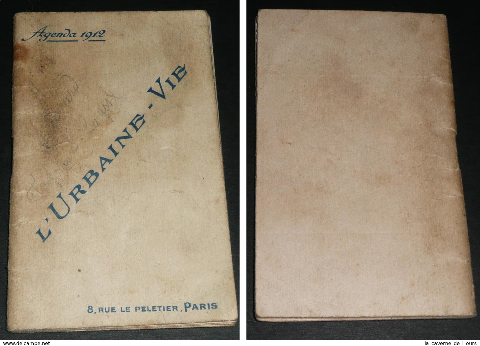 Ancien Agenda/calendrier, 1912, L'Urbaine-Vie Cie D'Assurance - Kleinformat : 1901-20