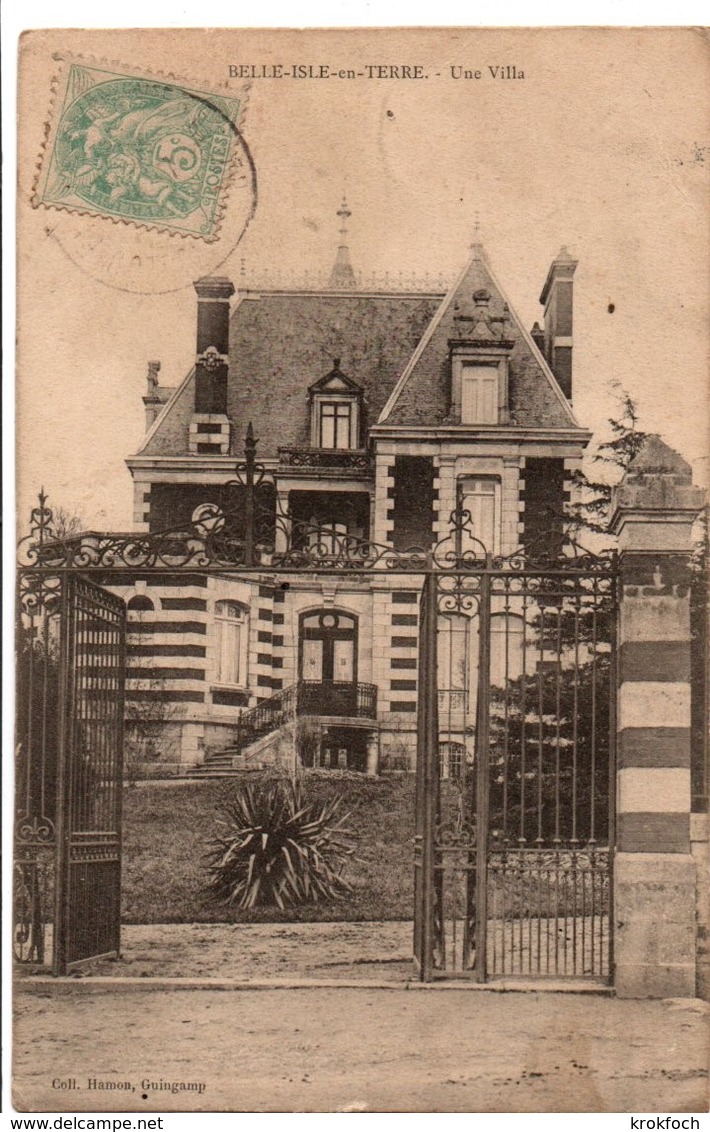 Belle-Isle En Terre - Une Villa - Coll Hamon Guingamp - Autres & Non Classés