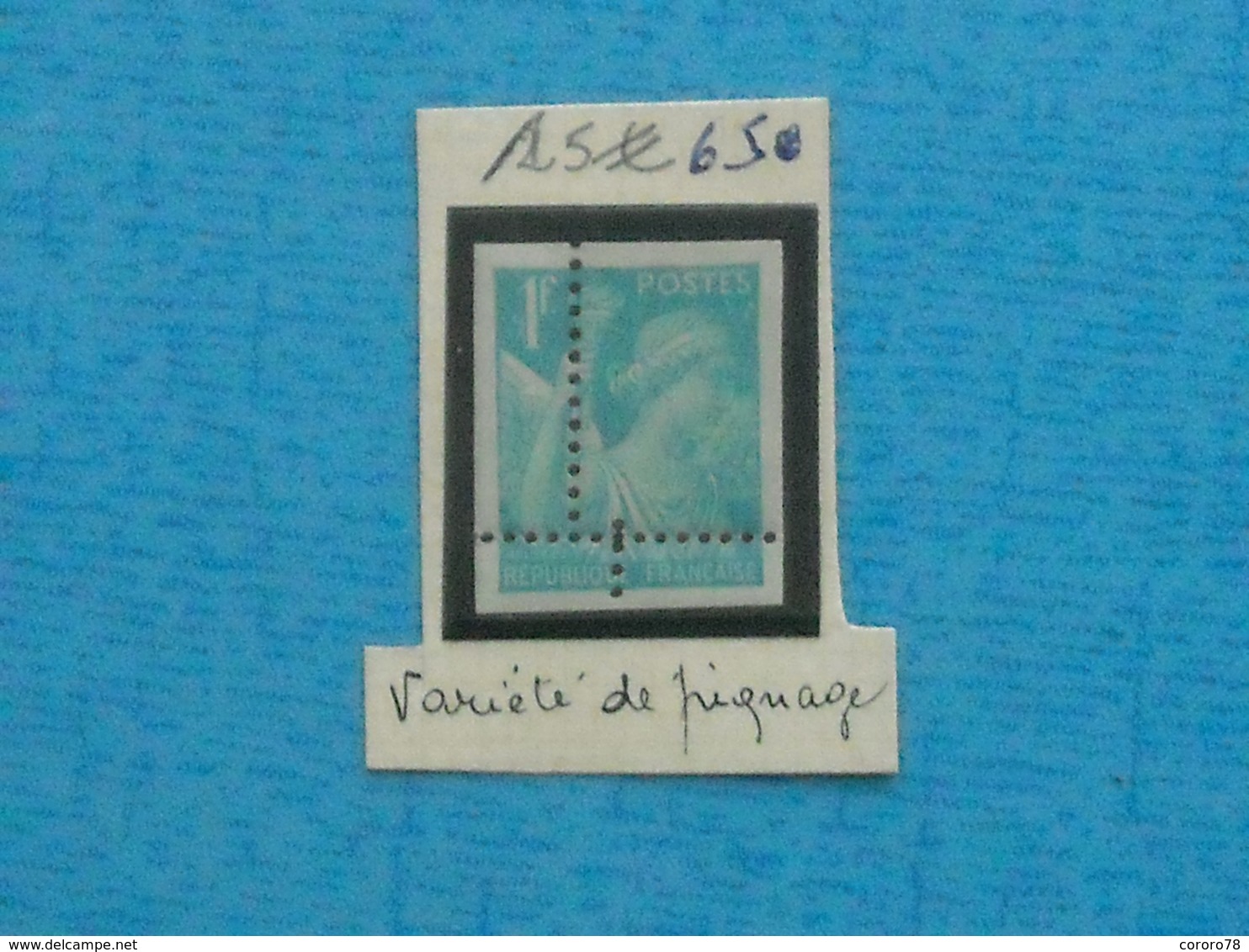 FRANCE - Timbre Neuf  Xx N°650 VARIETE De Piquage - Non Dentelé - Unused Stamps