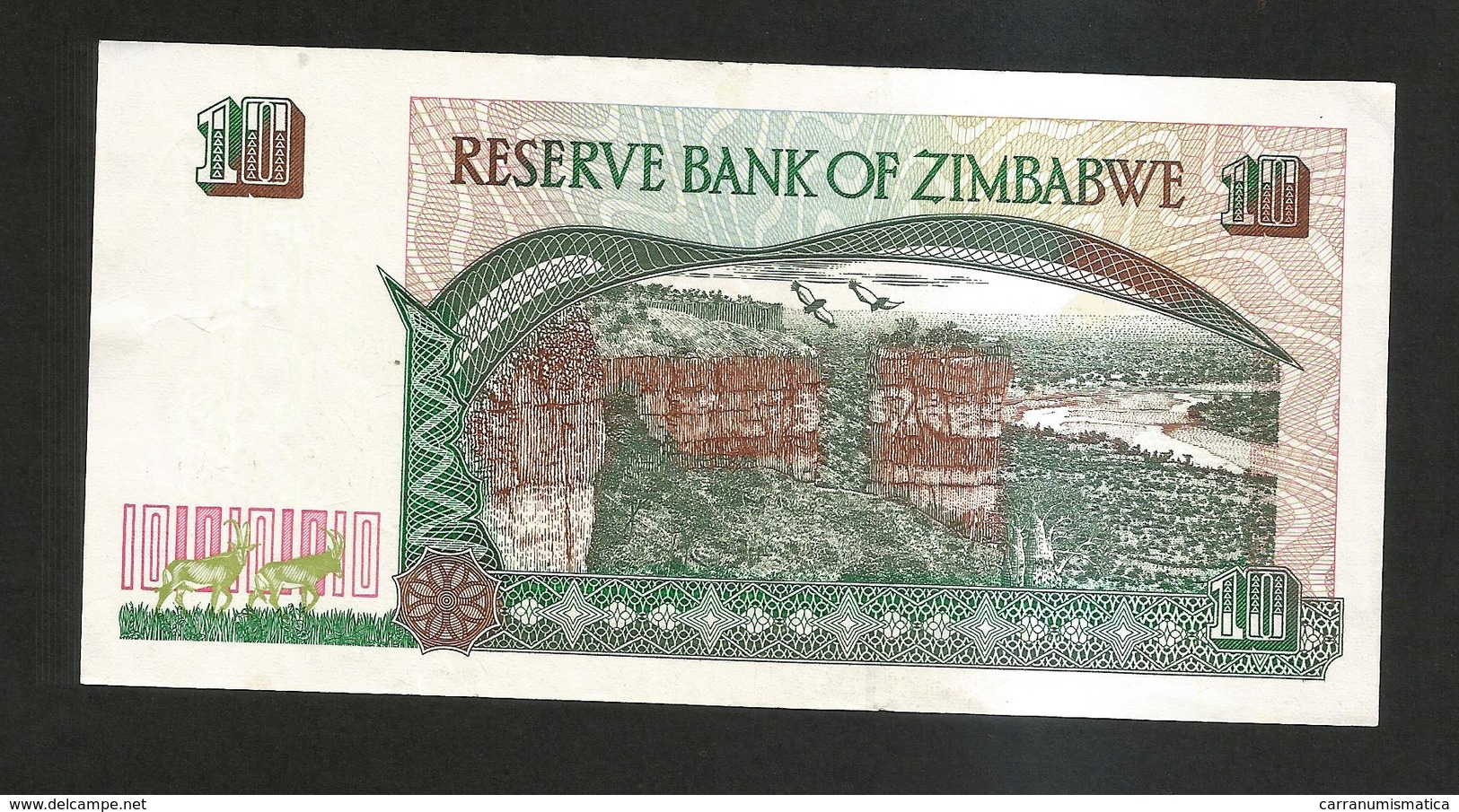 ZIMBABWE - Reserve Bank Of ZIMBABWE - 10 DOLLARS (1997) - Zimbabwe