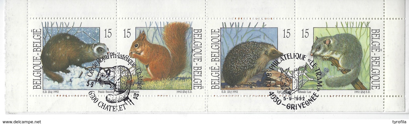 België O.B.C   Boekje 23   (2477 / 2480)     (O)  Natuur - Used Stamps