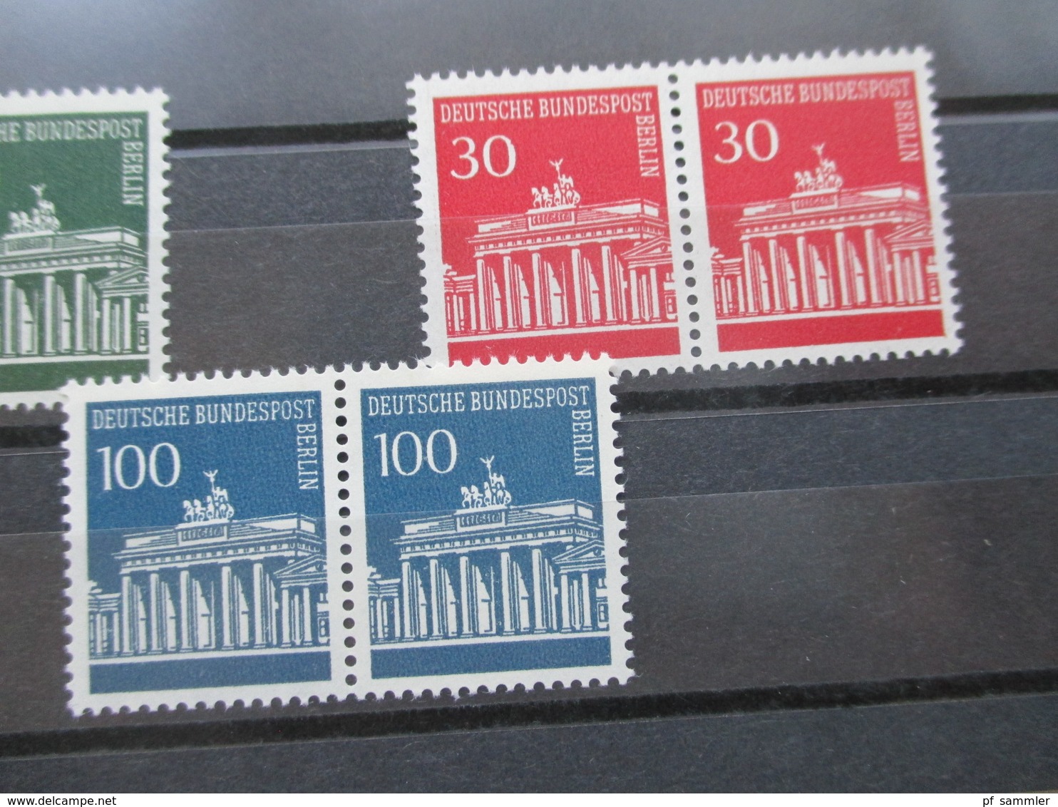 Berlin Freimarken Brandenburger Tor Nr. 286 - 290 (2x) Als Waagerechte Paare ** / Postfrisch Katalogwert 50€ - Neufs