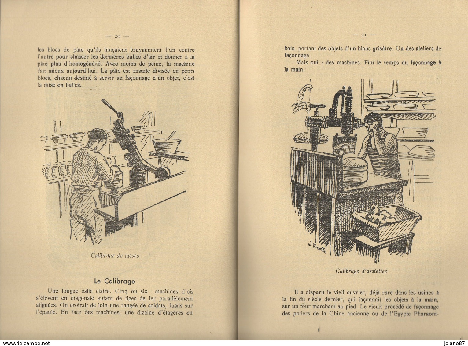 LIVRE  PORCELAINES DE LIMOGES  1937     ANTOINE PERRIER  -    DESSINS JEAN VIROLLE - Limousin