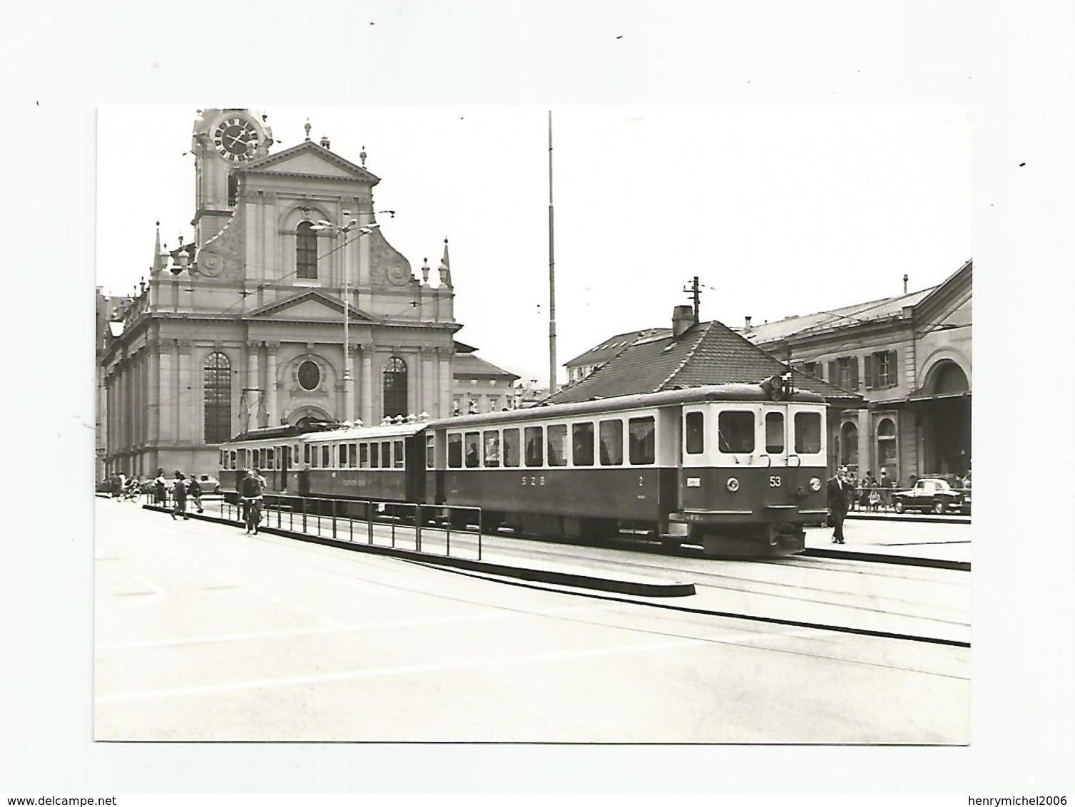 Suisse Berne Train Place De La Gare Bern, Cpm - Bern