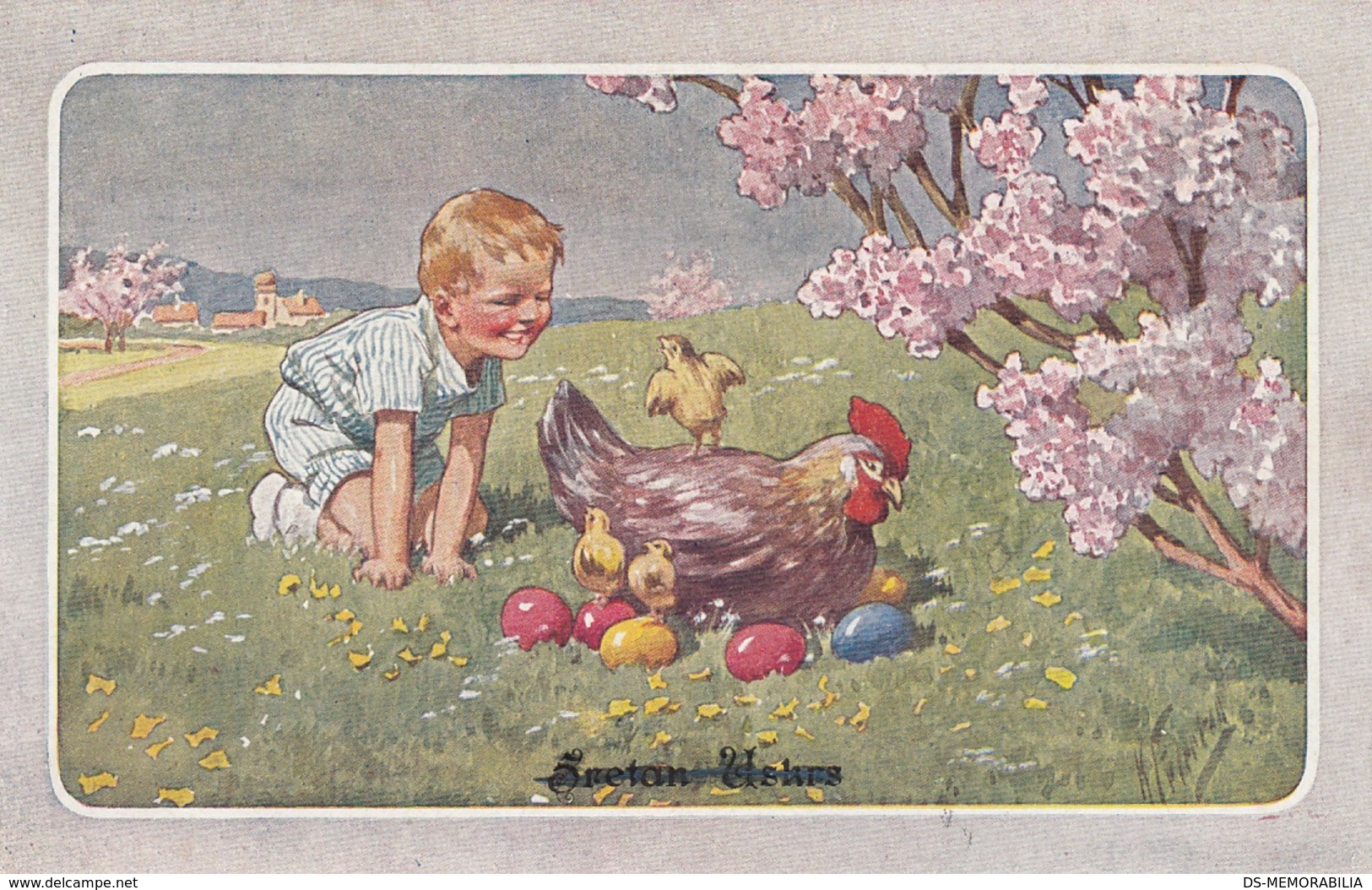 Karl Feiertag - Blonde Boy Chicken Chicks Eggs Easter Ostern - Feiertag, Karl