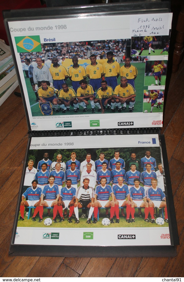 FOOTBALL 1998 FRANCE BRESIL - Collections