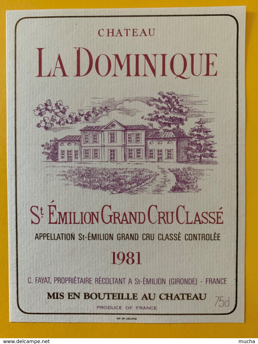 10320 - Château La Dominique 1981 Saint Emilion - Bordeaux