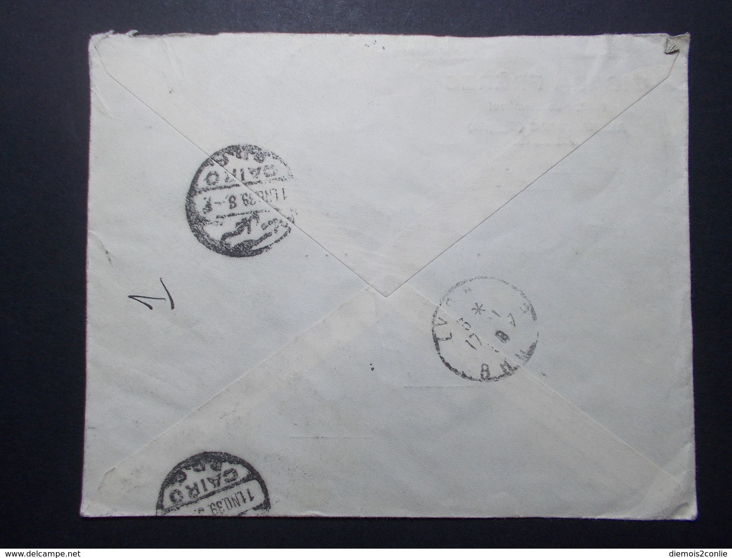 Marcophilie  Cachet Lettre Obliteration - Timbres - EGYPTE Alexandrie Destination FRANCE (2348) - Lettres & Documents