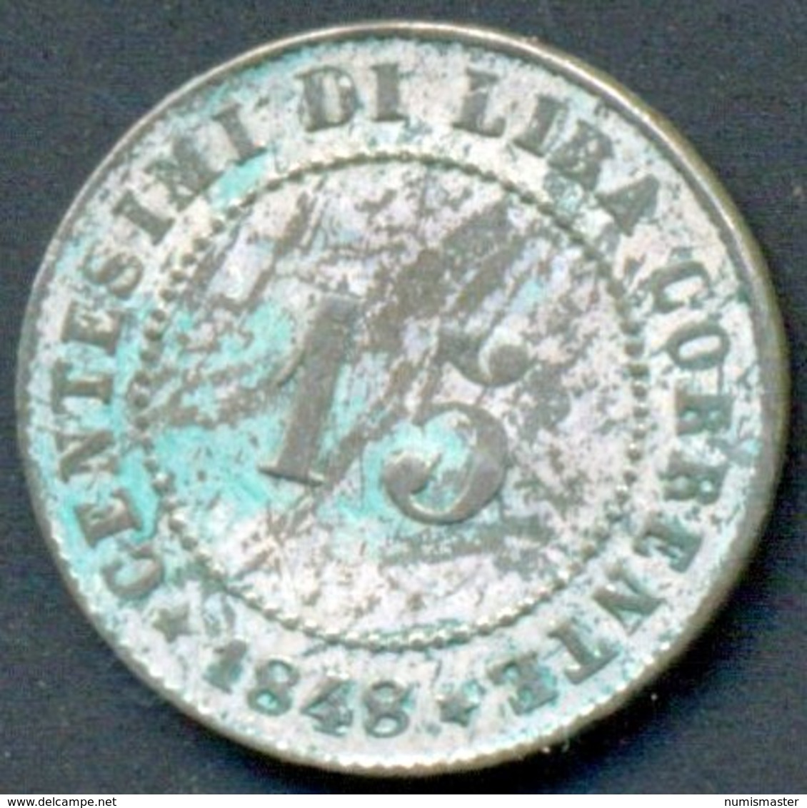 VENEZIA , 15 CENTESIMI 1848 ZV - Venetië