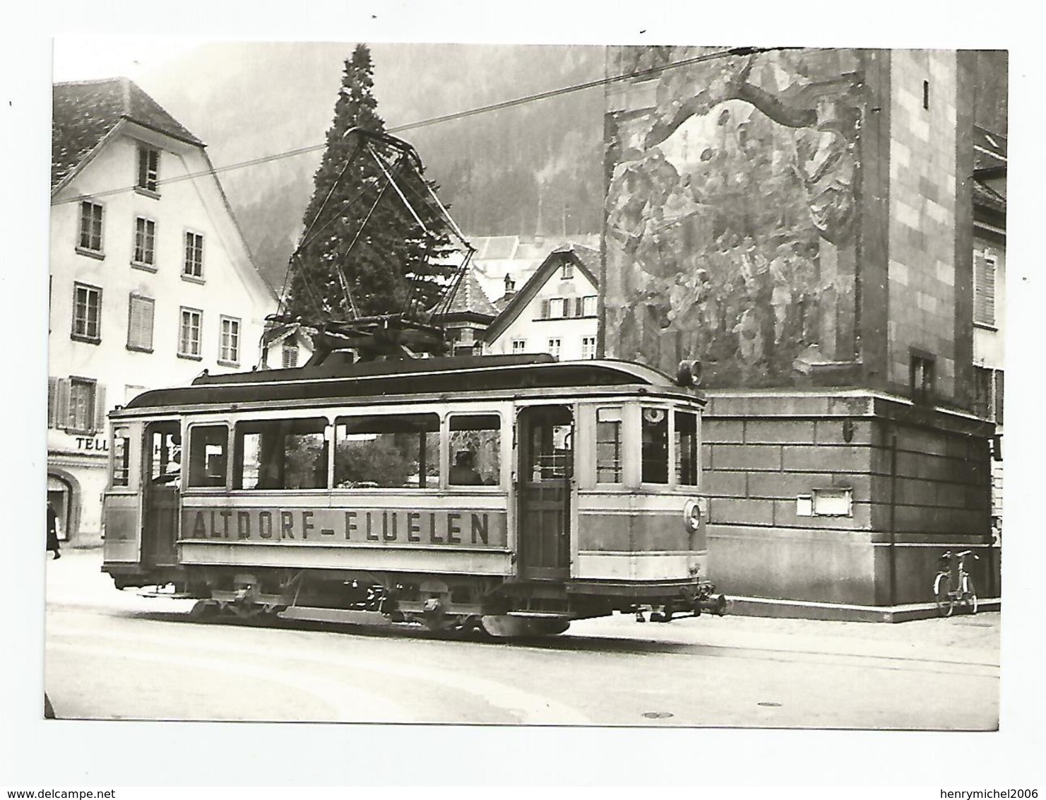 Suisse Uri Tramway Rathausplatz , Altdorf   , Cpm - Altdorf