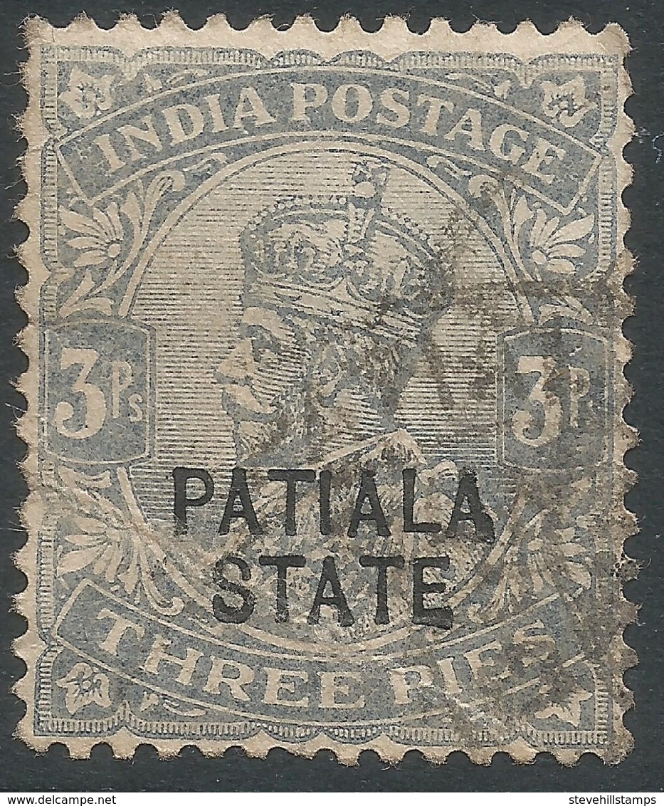 Patiala State(India). 1912 KGV. 3p Used. SG 63 - Patiala