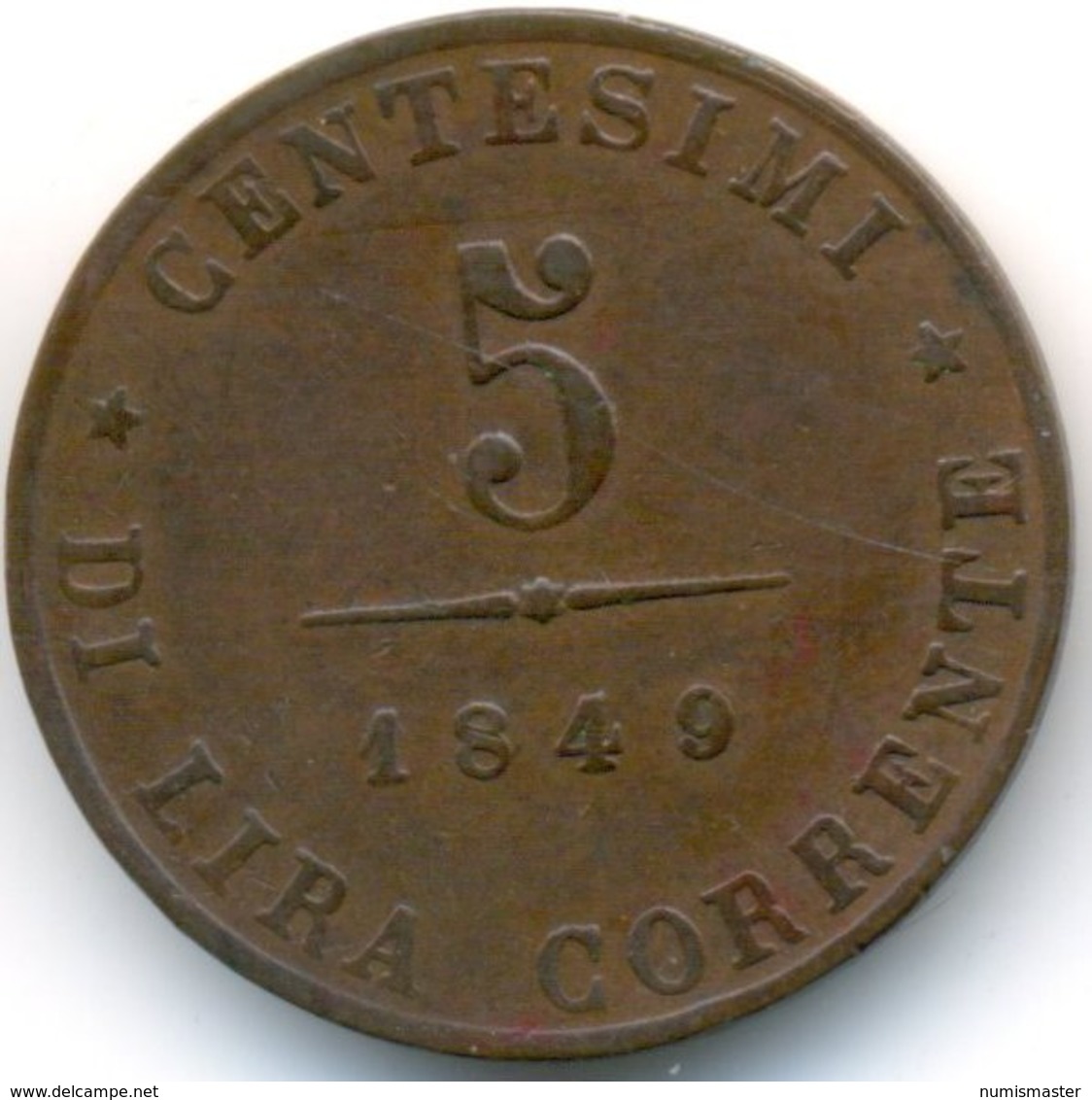 VENEZIA , 5 CENTESIMI 1849 ZV - Venetië