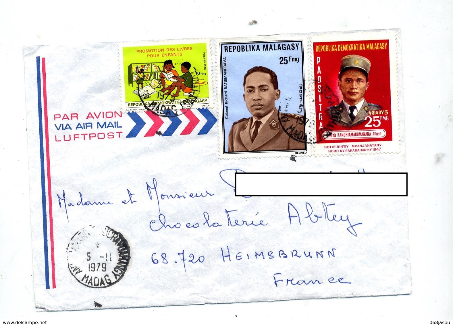 Lettre Cachet ? Sur Soldat  Livre - Madagascar (1960-...)