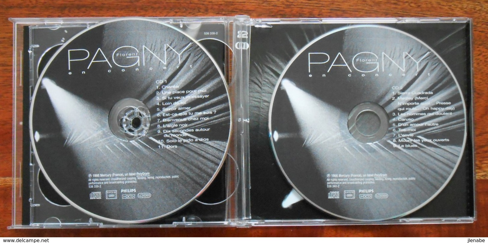 CD Florent Pägny " Double CD Live En Concert " - Sonstige - Franz. Chansons