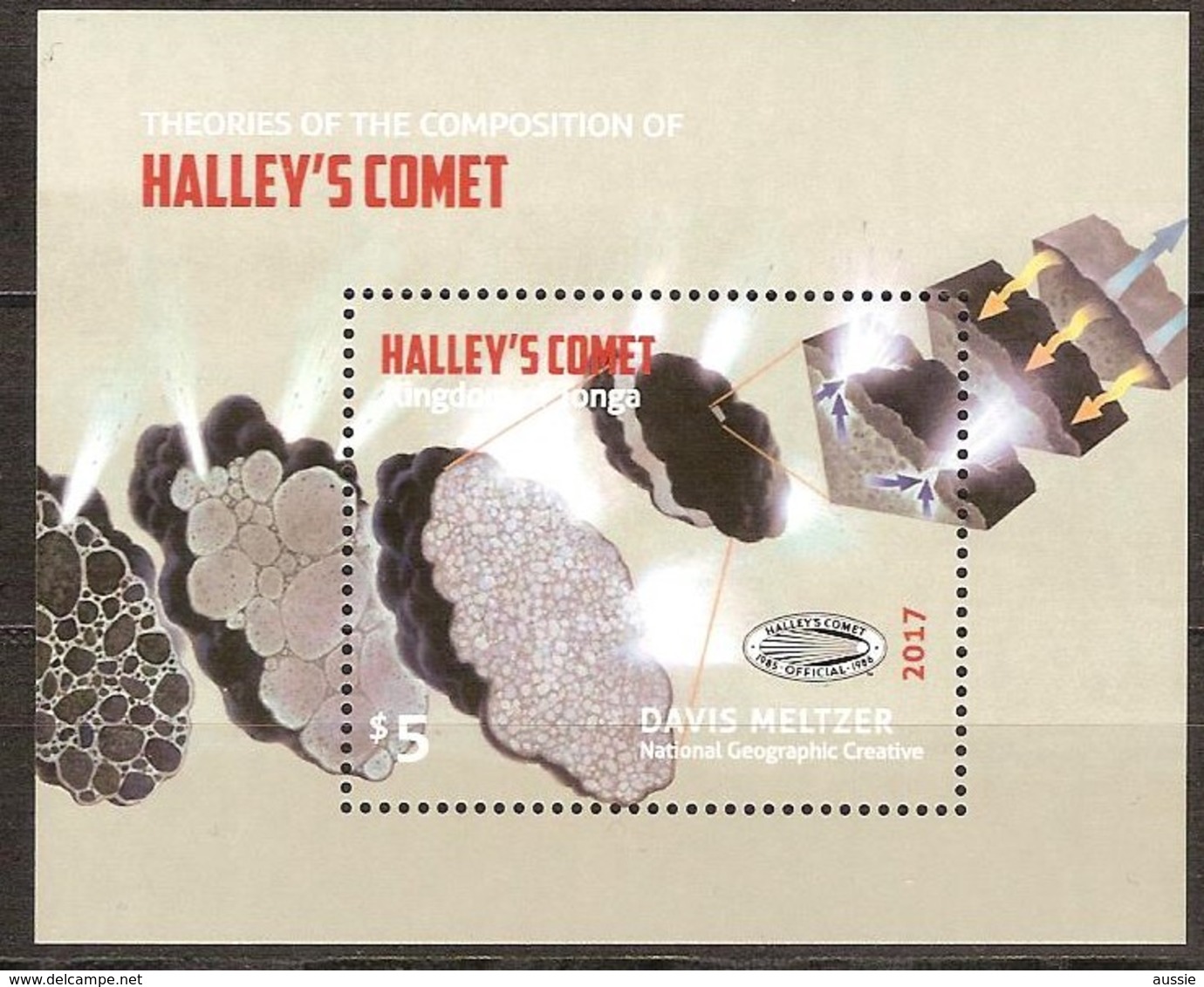Tonga 2017 Micheln° Bloc 112 ***  MNH  Halley 's Comet - Tonga (1970-...)