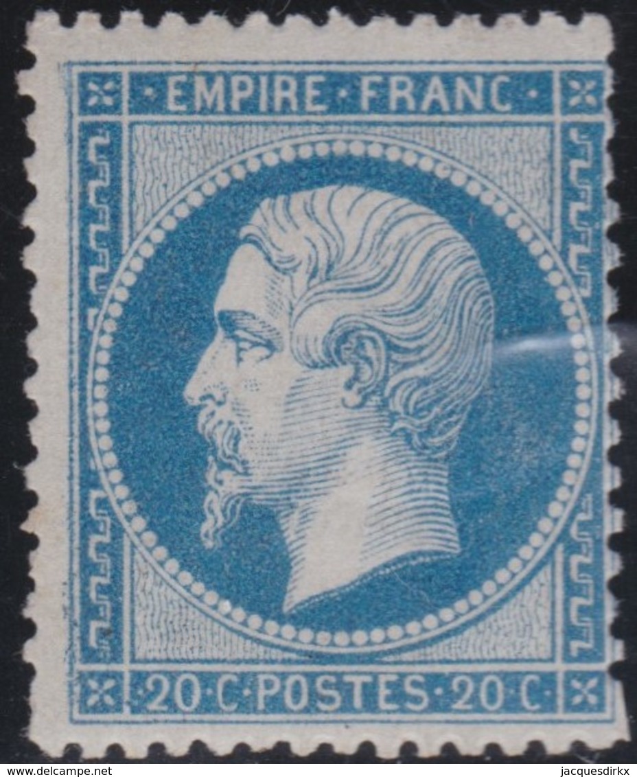 France  .    Yvert  .    22   (2 Scans)     .  *   .     Neuf Avec Charniere  .   /   .  Mint-hinged - 1862 Napoleon III