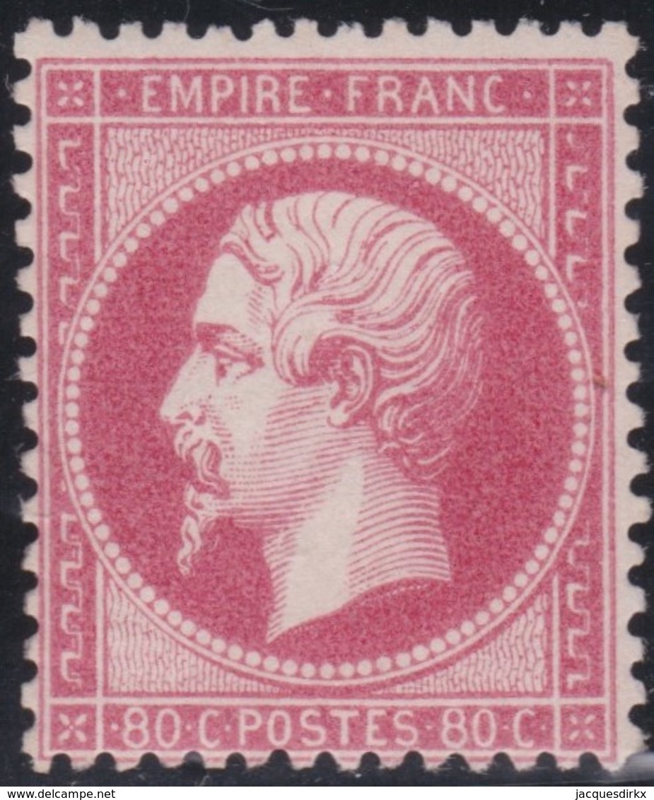 France  .    Yvert  .    24  (2 Scans)     .  *   .     Neuf Avec Charniere  .   /   .  Mint-hinged - 1862 Napoléon III