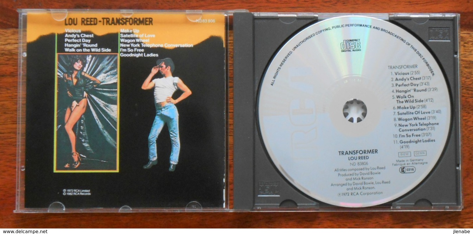 CD Lou Reed " Transformer " - Autres - Musique Anglaise