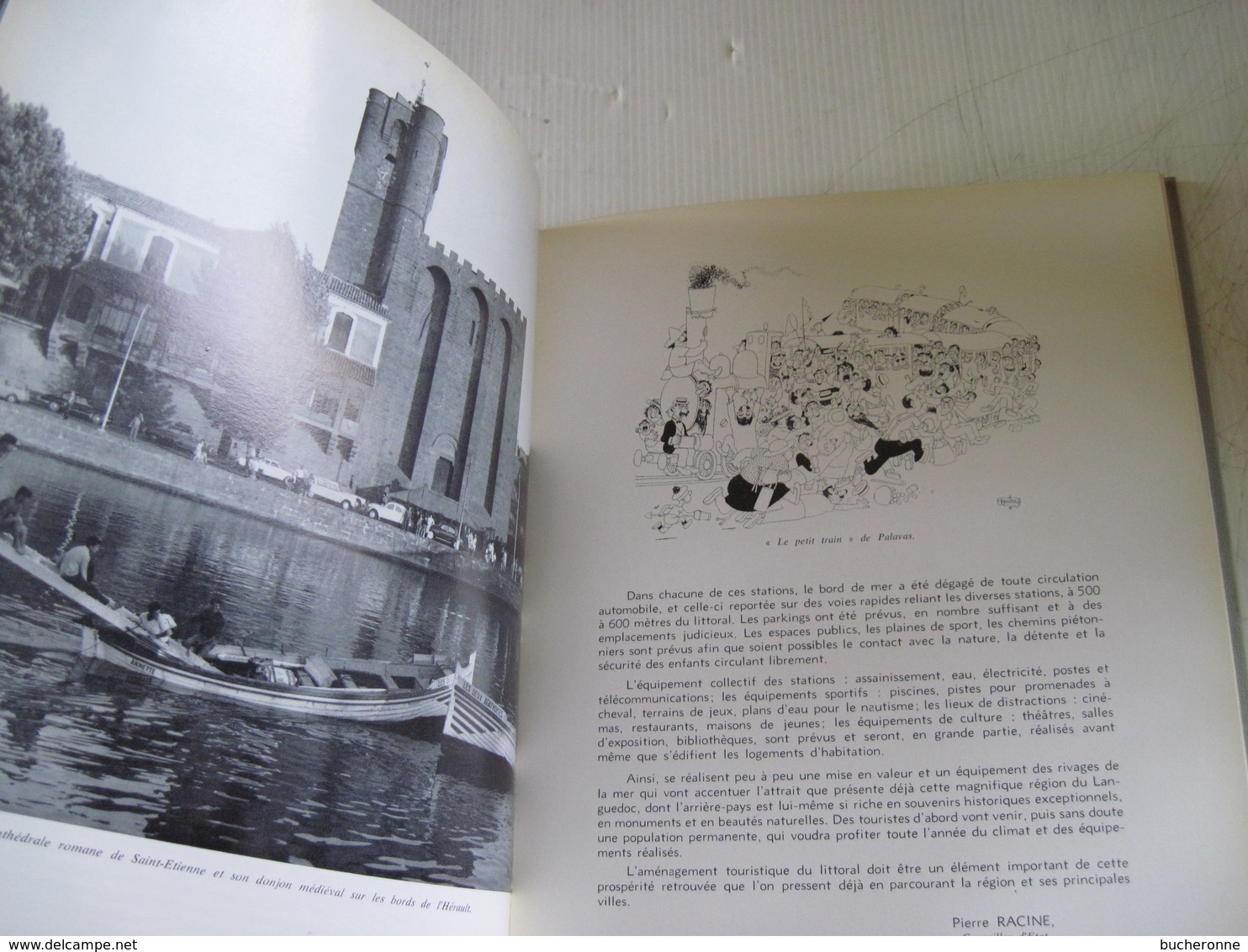 L'HERAULT RICHESSES de FRANCE 1966 N° 69 nomreuses photos lette Georges Brassens  une page déchirée photo toile décoloré
