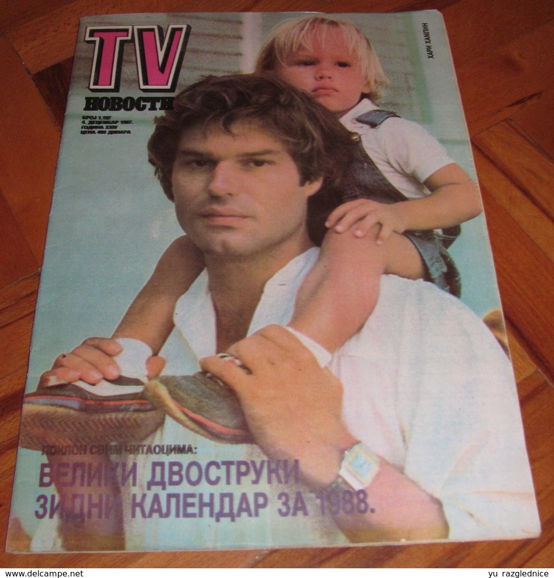 Harry Hamlin TV NOVOSTI Yugoslavian December 1987  VERY RARE - Magazines