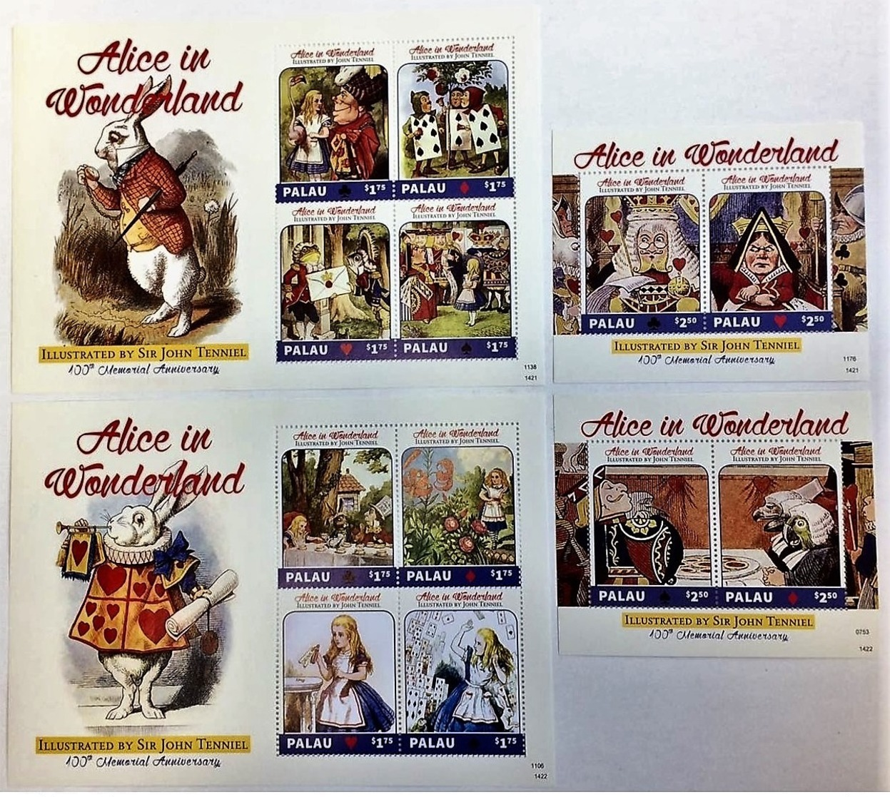 # Palau 2014**Mi.3528-39  Alice In The Wonderland , MNH [15;47-48] - Fairy Tales, Popular Stories & Legends