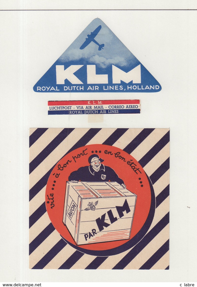 ALLEMAGNE : KLM . - Baggage Labels & Tags