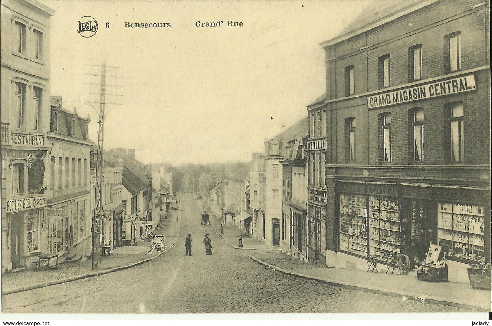 Bonsecours -- Grand' Rue.      ( 2 Scans ) - Péruwelz