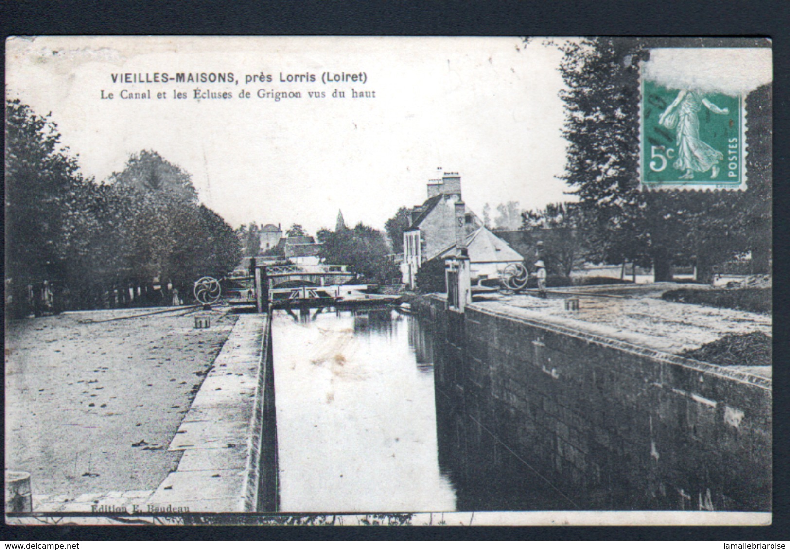 45, Vieilles Maisons, Pres Lorris, Le Canal Et Les Ecluses De Grignon Vus Du Haut - Sonstige & Ohne Zuordnung