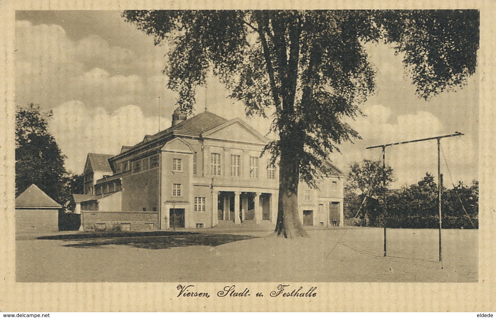 Viersen Stadt U. Festhalle  1918 Envoi à Bourlers Belgique - Viersen
