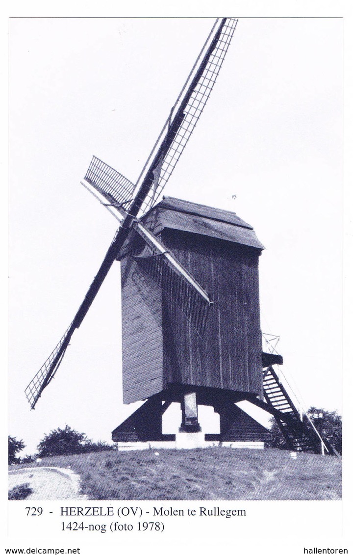 Herzele: Molen Te Rullegem ( 2 Scans) - Herzele