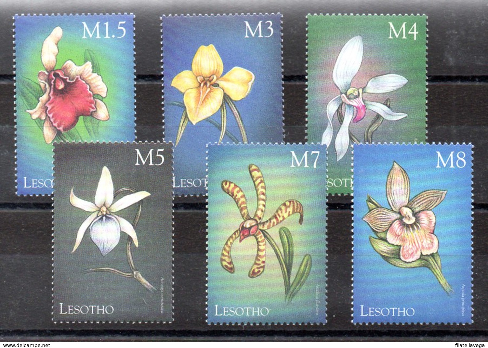 Serie De Lesotho Nº Yvert 1524/29 ** FLORES (FLOWERS) - Orquideas