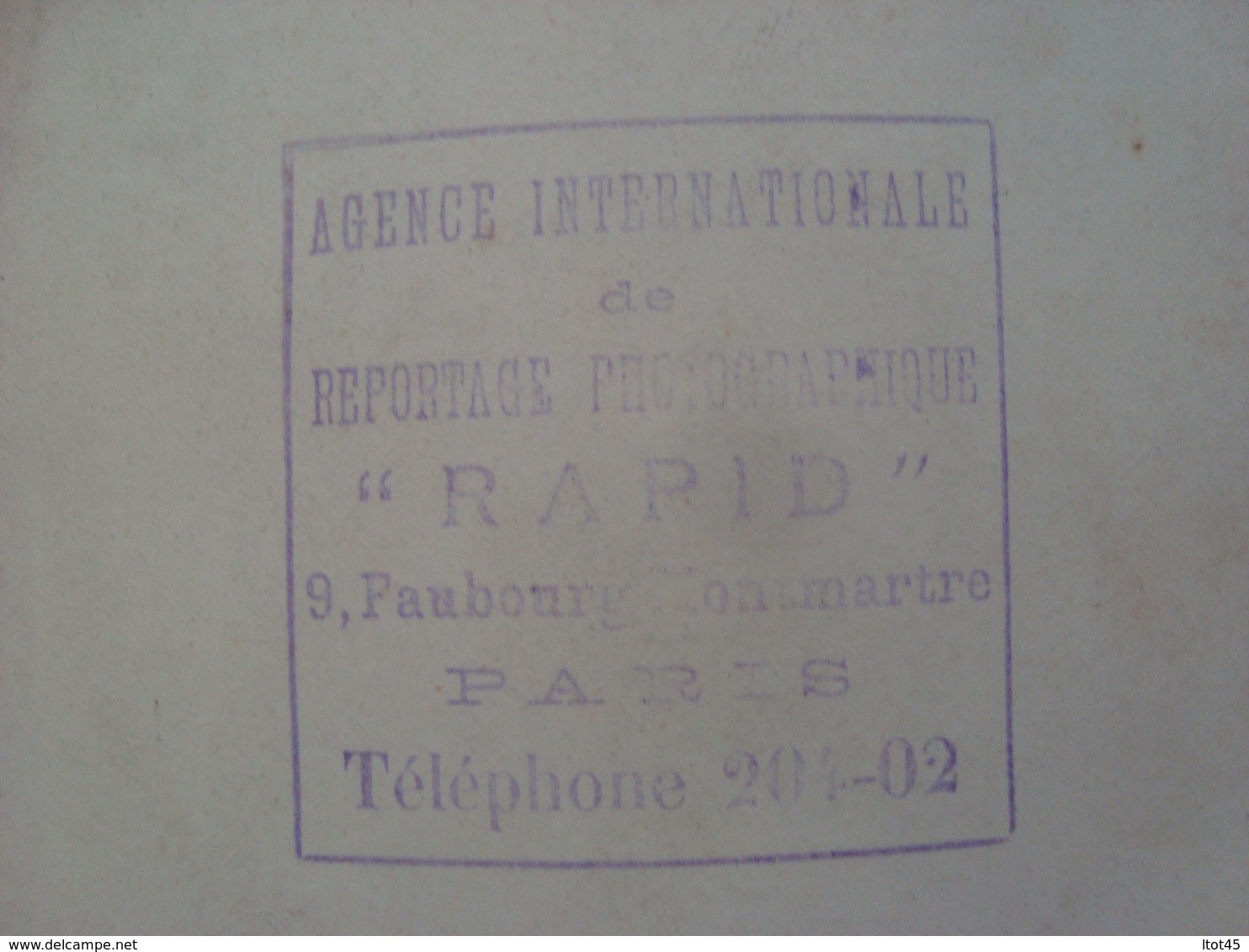 LOT DE 2 PHOTOS DE PRESSE CHRISTOLLET  AGENCE INTERNATIONALE "RAPID" PARIS - Aviation