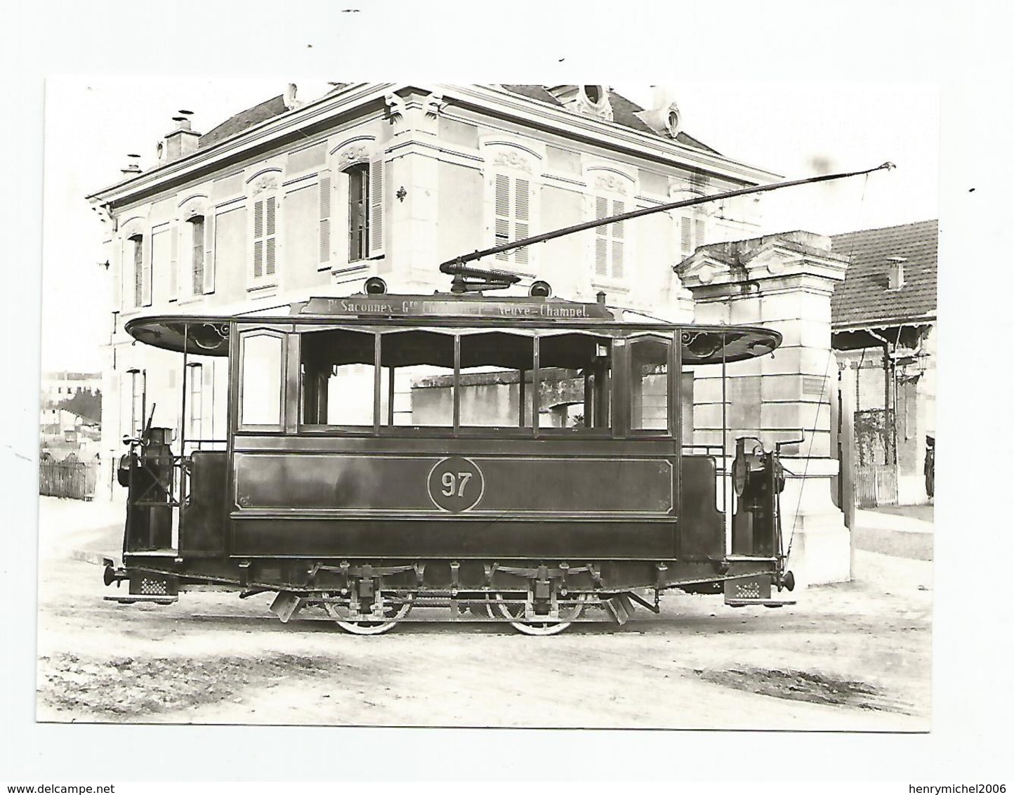 Suisse Genève Tramway Devant Le Dépot Des Ts Au Bvd De La Cluse Vers 1894, Cpm - Genève