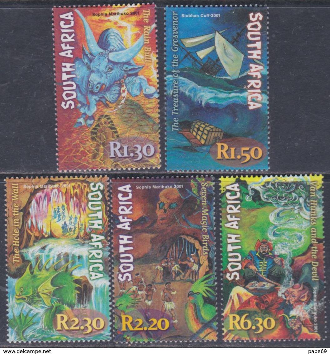 Afrique Du Sud  N° 1128 / 32  XX  : Mythes Et Légendes Sud-africaine, Les 5 Valeurs Sans Charnière, TB - Unused Stamps